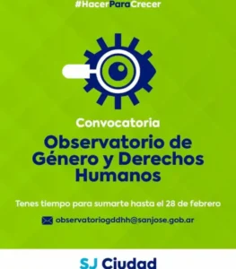 San José: Abre la convocatoria para formar parte del Observatorio de Género y Derechos Humanos 2025