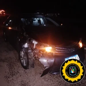 DOS JÓVENES RESULTAN HERIDOS EN ACCIDENTE SOBRE RUTA 130