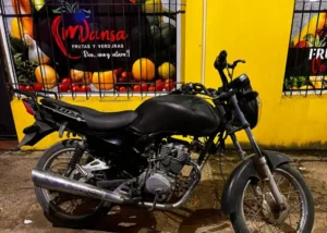 Secuestro de una motocicleta para establecer procedencia