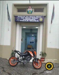 Villa Elisa: Se Recuperó Motocicleta Con Pedido De Secuestro Por Robo