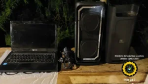 Secuestro de elementos sustraídos en Colón