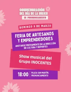 Pronunciamiento te invita a conmemorar el día de la Mujer