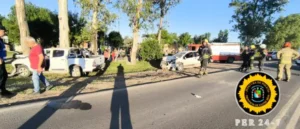 ACCIDENTE DE TRÁNSITO EN BARRIO PERUCHO DEJÓ UNA CONDUCTORA HERIDA DE GRAVEDAD