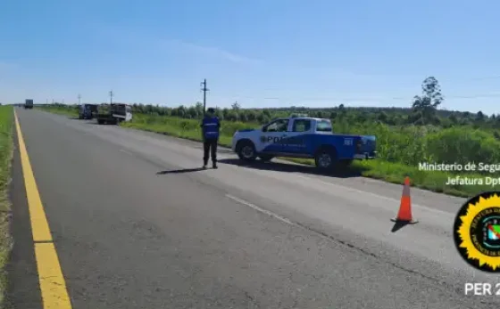 DESPISTE EN LA AUTOVÍA JOSÉ GERVASIO ARTIGAS SIN HERIDOS