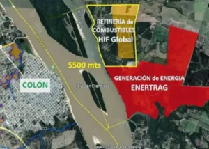 Piden informes en el Congreso sobre el proyecto de planta de hidrógeno verde frente a Colón