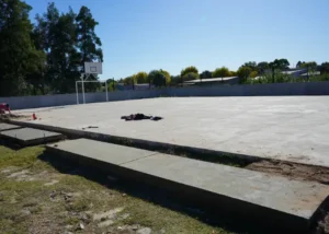 San José: Se encuentra en etapa final la construcción del nuevo playón deportivo