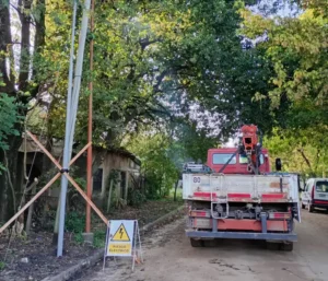 Villa Elisa: Inician una nueva obra de alumbrado público en la ciudad