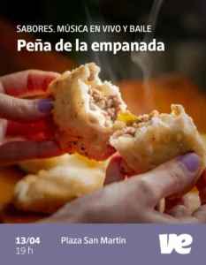Domingo 13 de abril: Peña de la Empanada en Villa Elisa