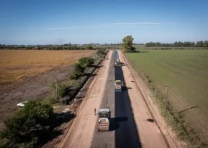 Avanza la obra de pavimentación de la ruta 23 entre Colón y Uruguay