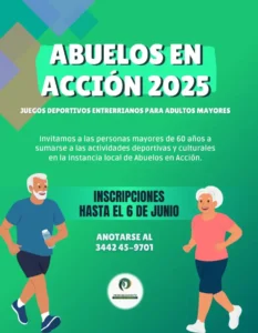 Pronunciamiento: inscripciones abiertas para la etapa local de ABUELOS EN ACCIÓN