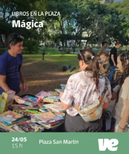 “Mágica. Libros en la plaza” en Villa Elisa por la Semana del Libro