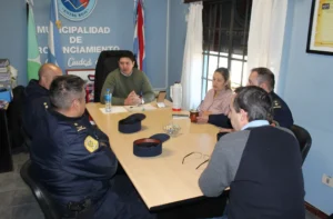 Autoridades municipales y policiales mantuvieron un encuentro para fortalecer la seguridad en Pronunciamiento