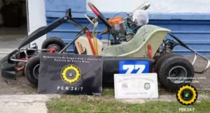 Secuestro de un karting y decomiso de un animal de la fauna silvestre