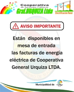 Municipalidad de 1° de Mayo: Aviso a la comunidad