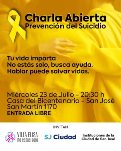 Comienza el ciclo de charlas sobre prevención del suicidio