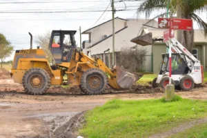 Avanza la segunda etapa de la obra de entubado en Bv. Rieter