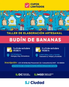 San José: Nuevo Taller de Elaboración Artesanal de Budín de Bananas
