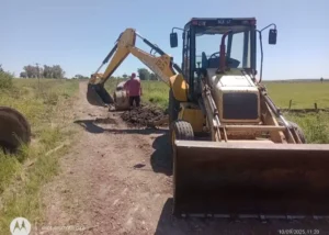 Arroyo Barú: Trabajo conjunto con Zonal XIV de Vialidad Provincial