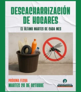 Pronunciamiento: Campaña de Descacharrización de Hogares