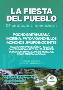 Fiesta del Pueblo por el 127° Aniversario de Pronunciamiento