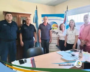 Reunión institucional por la seguridad en 1° de Mayo