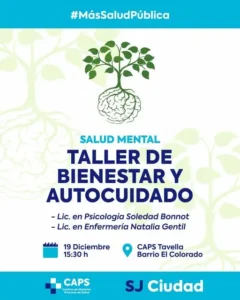 Taller participativo sobre emociones y autocuidado en el CAPS Nicolás Tavella