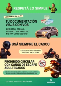 Pronunciamiento: El Juzgado de Faltas Municipal recuerda la importancia de respetar las normas básicas de tránsito