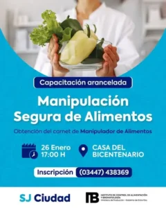 San José: Capacitación en Manipulación Segura de Alimentos