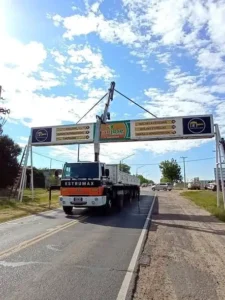 San José: Se renueva el cartel de ingreso a la ciudad por Ruta Provincial Nº 130