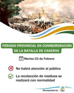1º De Mayo: Aviso a la comunidad