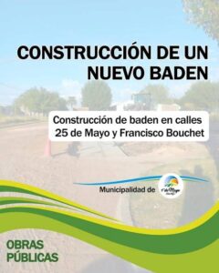 1º De Mayo: Nueva obra de infraestructura urbana en la localidad