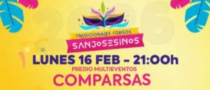 Este sábado se lleva a cabo una nueva jornada de los Tradicionales Corsos Sanjosesinos