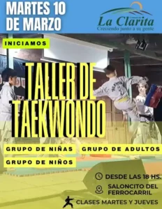 Comienza un nuevo año del Taller de Taekwondo en La Clarita