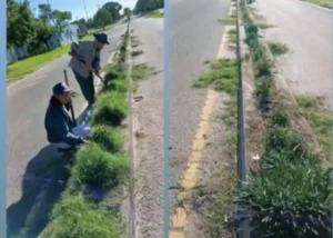 Trabajos de limpieza y mantenimiento en espacios públicos de Arroyo Barú