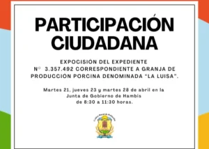Colonia Hambis convoca a la comunidad a participar de la consulta pública por el Estudio de Impacto Ambiental