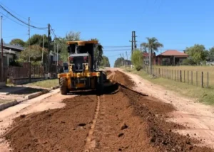 San José: La Secretaría de Obras Públicas continúa con los trabajos de mejoramiento vial en los distintos barrios de la localidad