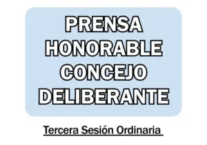 Municipalidad 1º De Mayo: Tercera Sesión Ordinaria del Honorable Concejo Deliberante