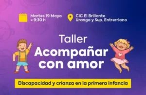 San José: Brindarán un taller sobre discapacidad y crianza en la primera infancia