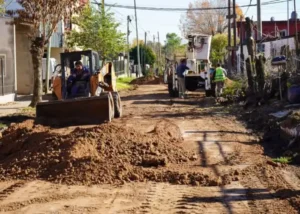 San José: Con recursos propios, el Municipio continúa llevando adelante obras de infraestructura en los barrios de la ciudad