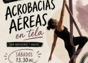 ACROBACIAS AÉREAS EN TELA  EN LA CLARITA