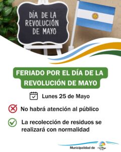 Aviso a la comunidad de 1° de Mayo