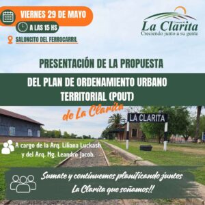La Clarita presentará su propuesta del Plan de Ordenamiento Urbano Territorial