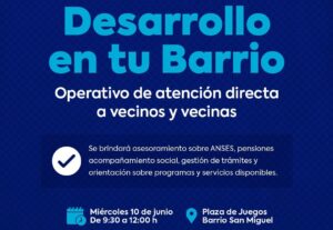 San José: Operativo “Desarrollo en tu Barrio” en San Miguel