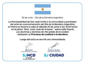 San José celebrará el Día de la Bandera con acto patrio