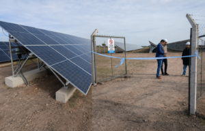 Frigerio inauguró el predio de energía solar en Arroyo Barú