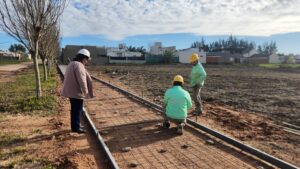 Plaza del barrio ICPA: avanza la obra