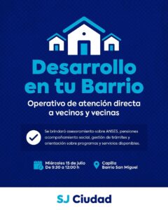 Operativo «Desarrollo en tu Barrio» en San Miguel
