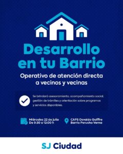 Operativo “Desarrollo en tu Barrio”