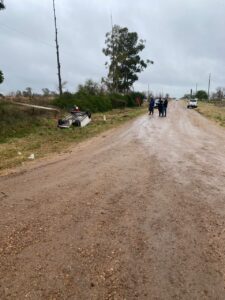 Vuelco en Villa Elisa
