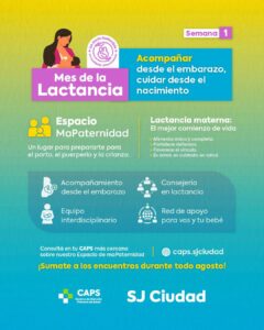 San José impulsa actividades por la Semana de la Lactancia